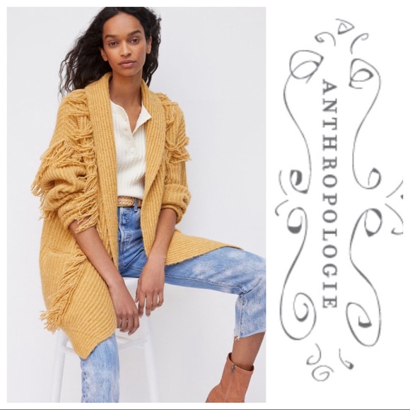 Anthropologie Sweaters - NWT Amanza Fringed Cardigan